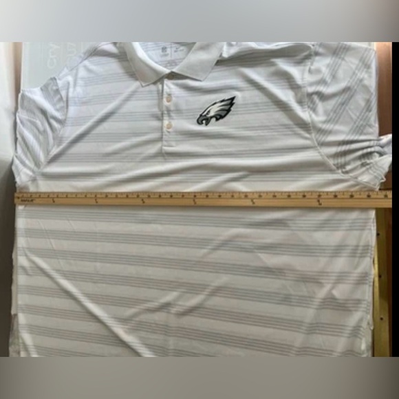 Nike Dri Fit Philadelphia Eagles Polo Shirt Men’s 4XL White NFL Golf - Picture 10 of 11